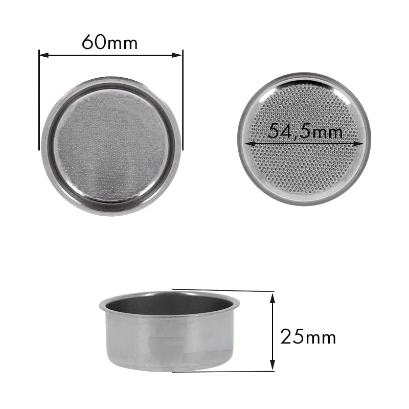 Filtro 2TZ 14G. H.25 senza canalino - ricambio per macchina da caffè