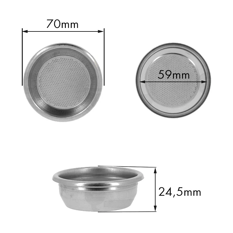 Filtro 2TZ 14G. H.24,5 canalino esterno aisi - ricambio per macchina da caffè