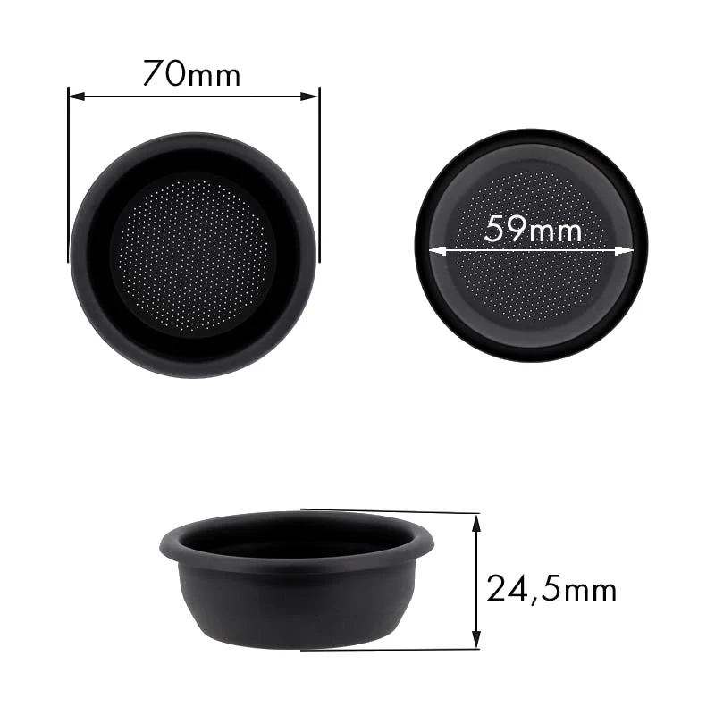 Filtro 2TZ 14G. H.24,5 canalino esterno - ricambio per macchina da caffè