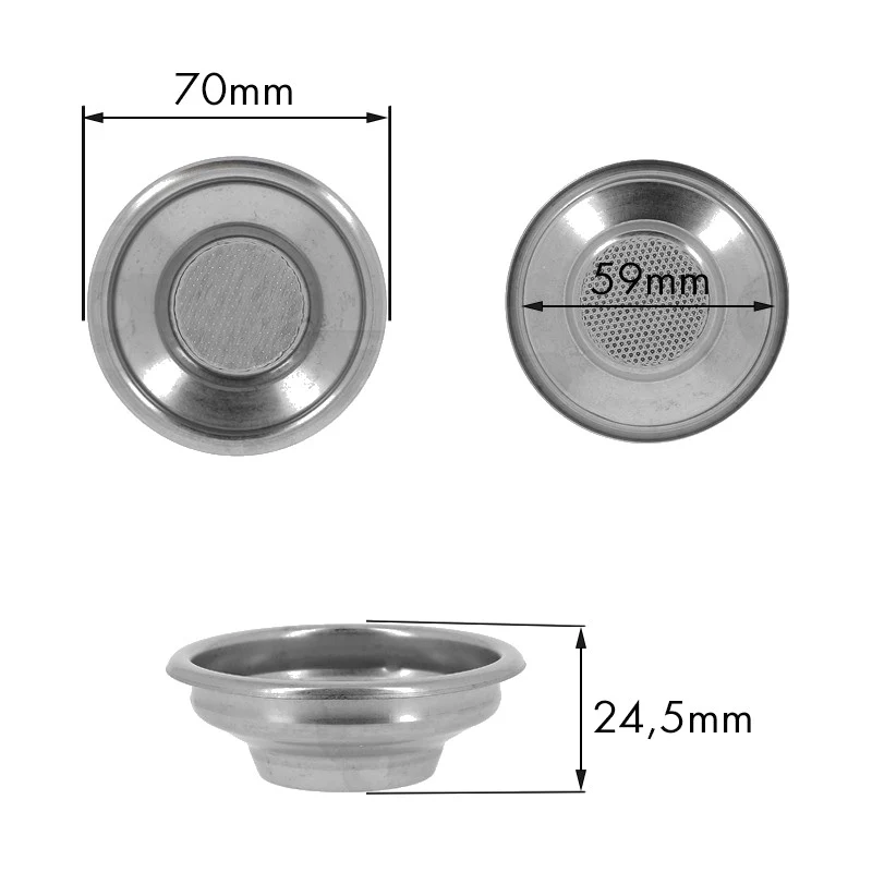 Filtro 1TZ 7G. H.24,5 con microfori Faema - ricambio per macchina da caffè