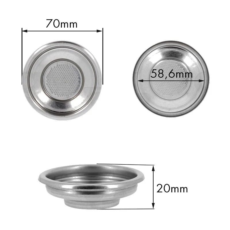 Filtro 1TZ 6G. H.20 canalino esterno - ricambio per macchina da caffè