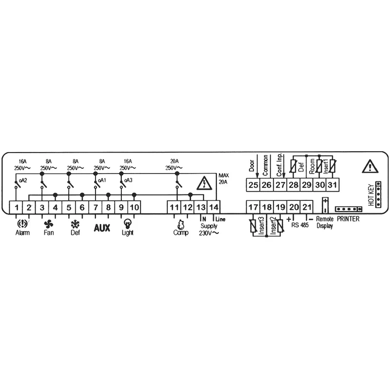 CONTROLLORE DIXELL XB570L-5N1C1-X, Adattabilità X0QDSNBXF5X0-S00 DIXELL