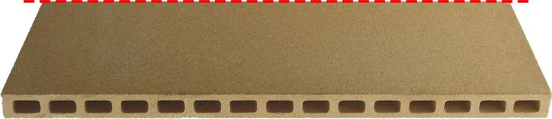 PIETRA REFRATTARIA FORATA 1050x350x22 mm PIZZA GROUP Forno pizza elettrico/pizza gas