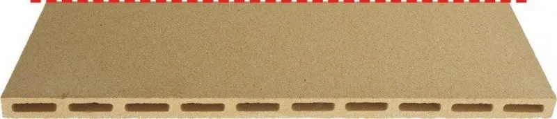 PIETRA REFRATTARIA 425x800x20 mm superiore per MORETTI FORNO PC/GAS